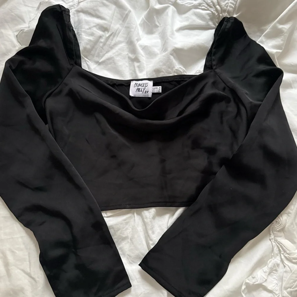 Princess Polly Recycled Fibers Love Song Top Black - Picture 2 of 2